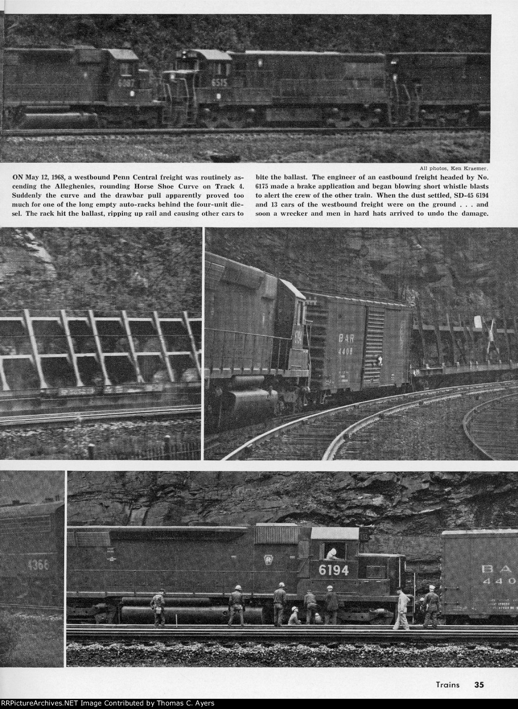 PC Derailment At Horseshoe Curve, #2 of 2, 1968